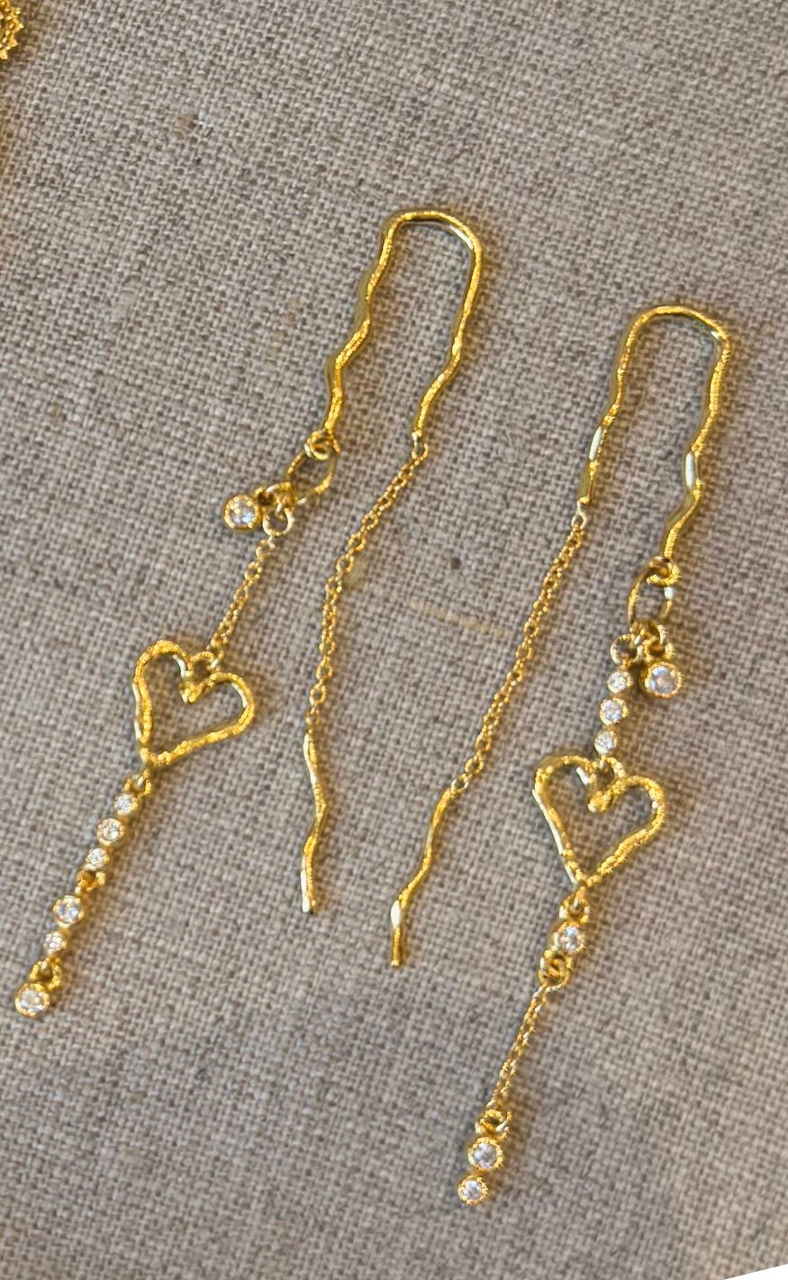 Maanesten Øreringe - Eliori Twinkle - Gold Colour