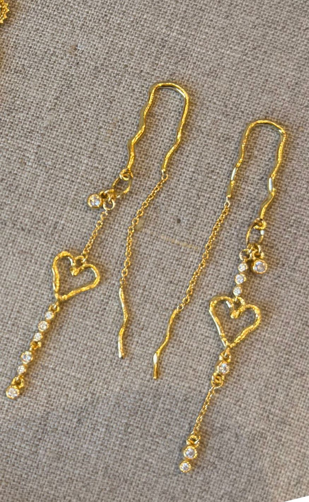 Maanesten Øreringe - Eliori Twinkle - Gold Colour