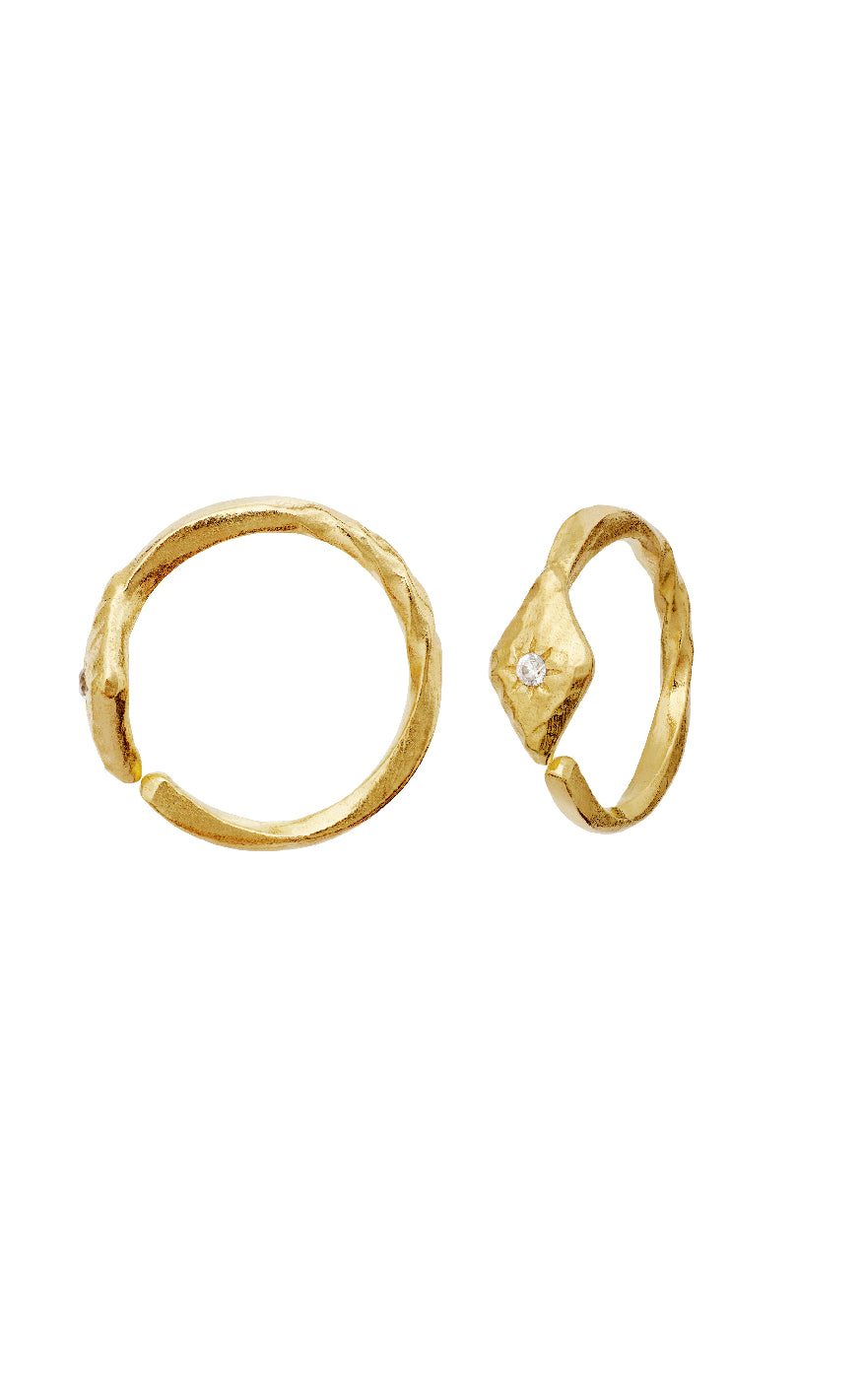 Maanesten Øreringe - Forte - Gold Colour