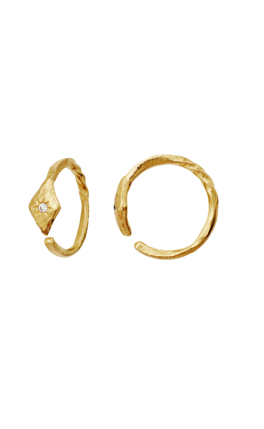 Maanesten Øreringe - Forte - Gold Colour