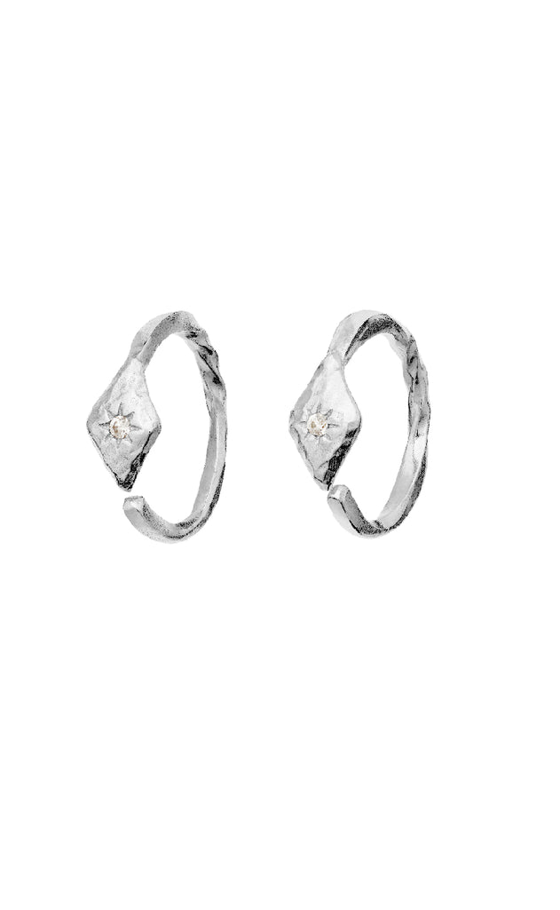 Maanesten Øreringe - Forte - Silver Colour