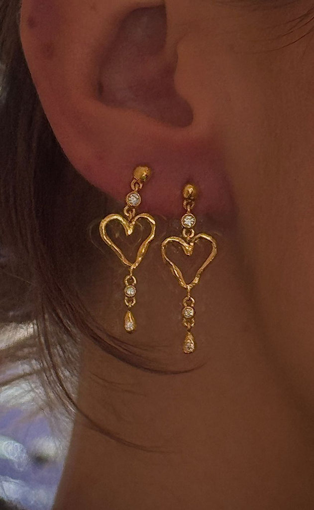 Maanesten Øreringe - Sabi Twinkle - Gold Colour