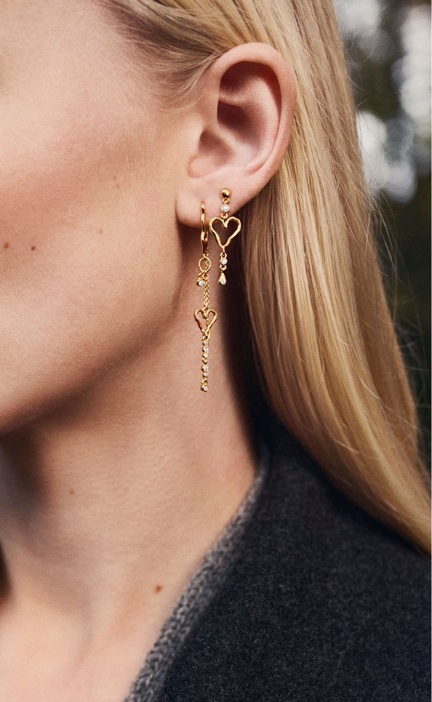 Maanesten Øreringe - Sabi Twinkle - Gold Colour