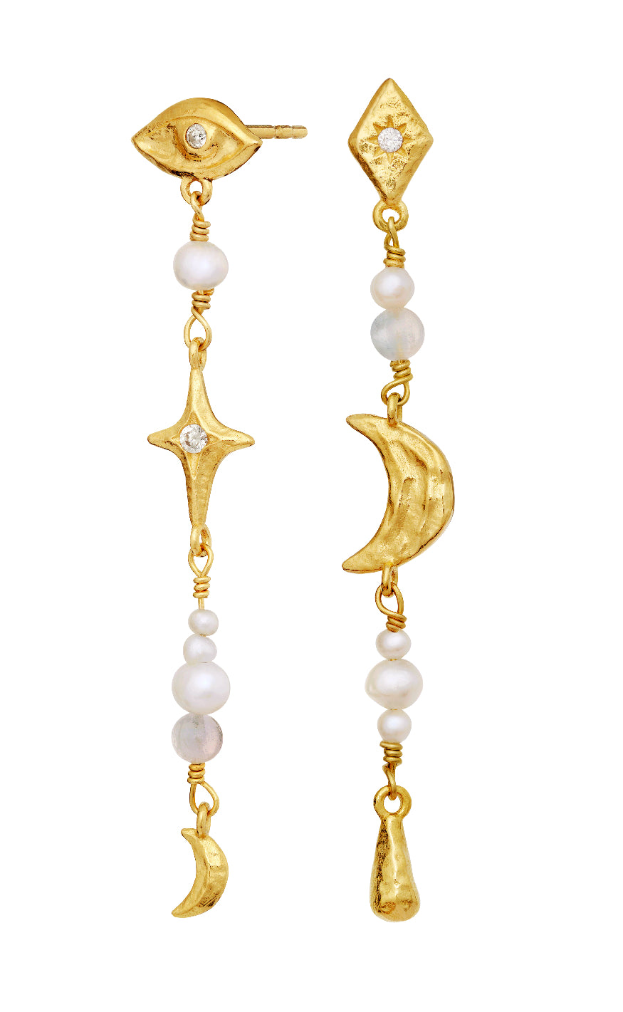 Maanesten Øreringe - Sissone - Gold Colour