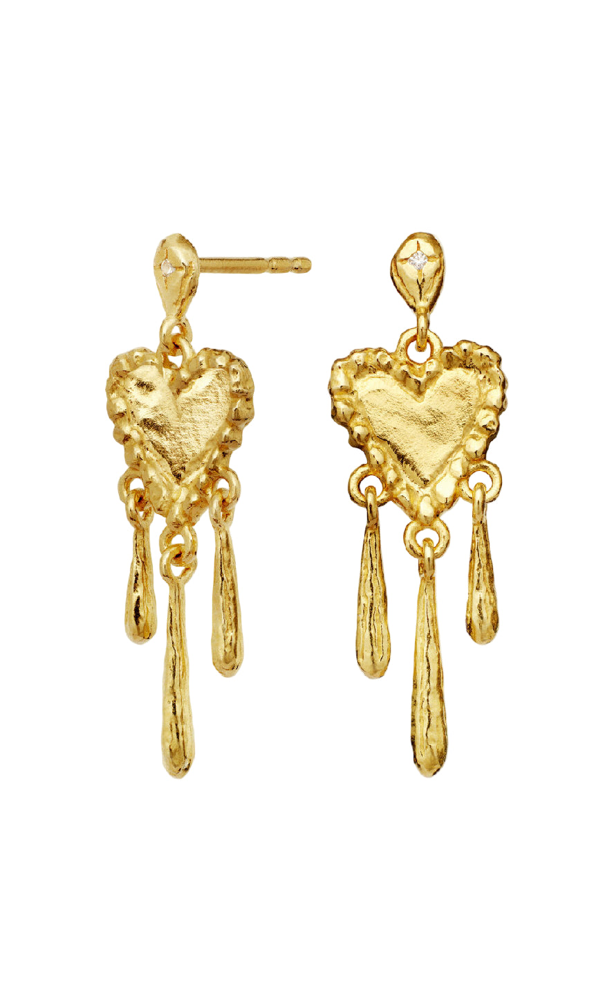 Maanesten Øreringe - Trista - Gold Colour