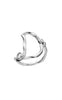 Maanesten Ring - D Alphabet - Silver Colour