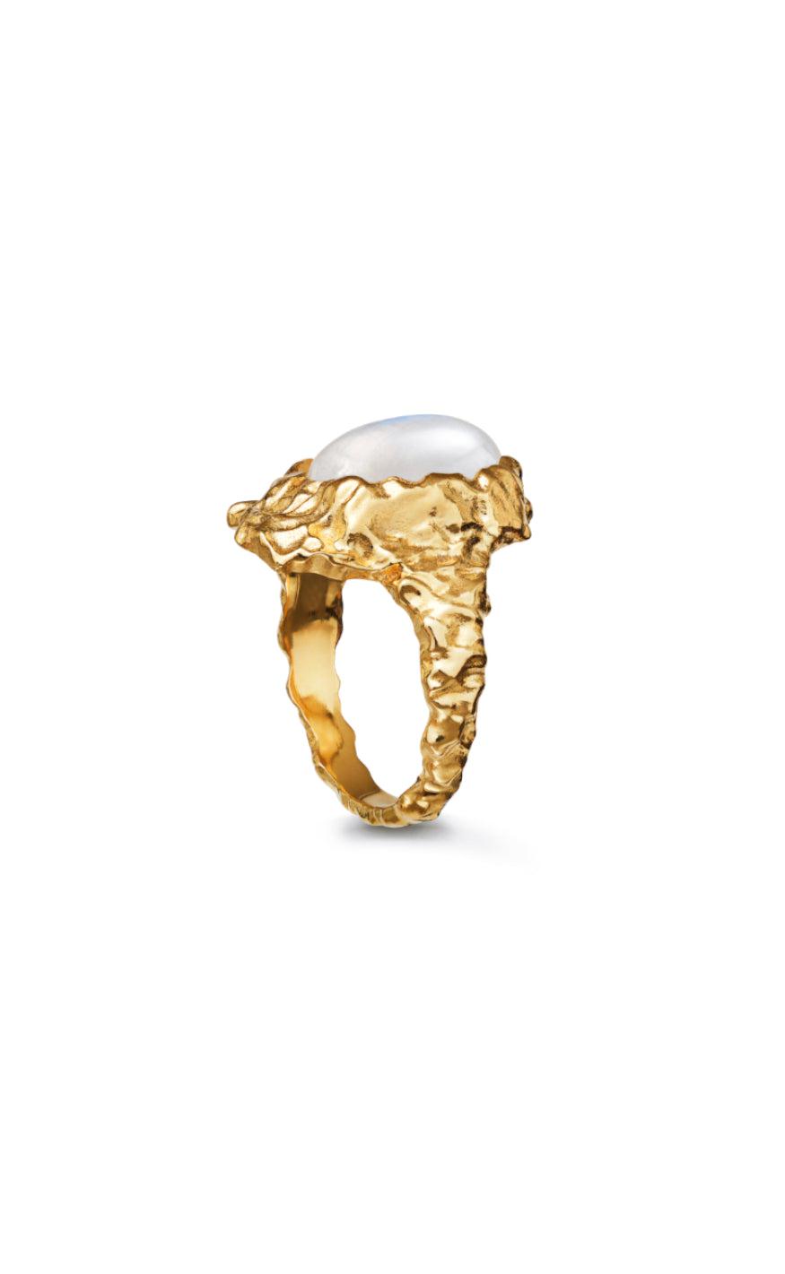 Maanesten Ring - Gudinde - Gold Colour