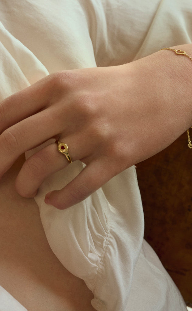 Maanesten Ring - Hayali - Gold Colour