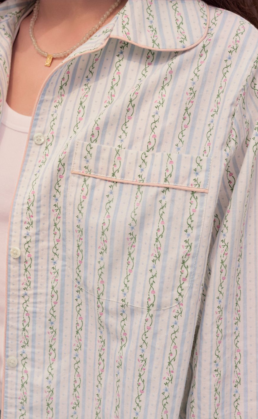 Maanesten Skjorte - Moe - Summer Stripe Blue
