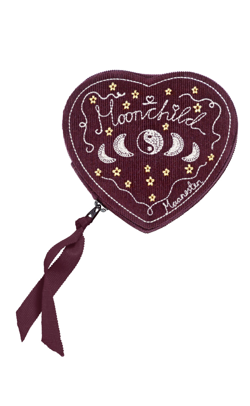 Maanesten Smykkeskrin - Heart - Maroon