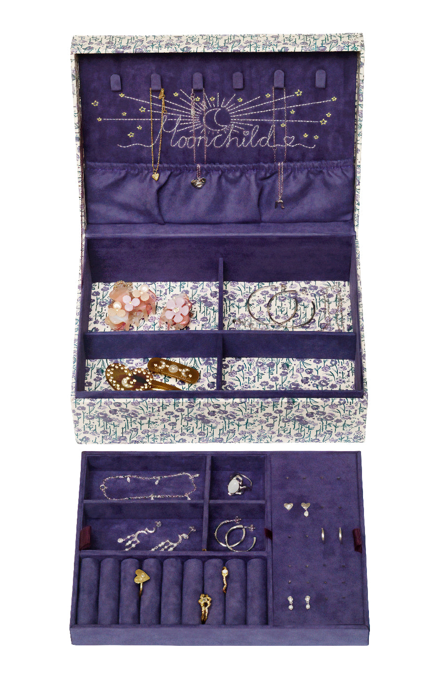 Maanesten Smykkeskrin - Margaret - Purple Heart
