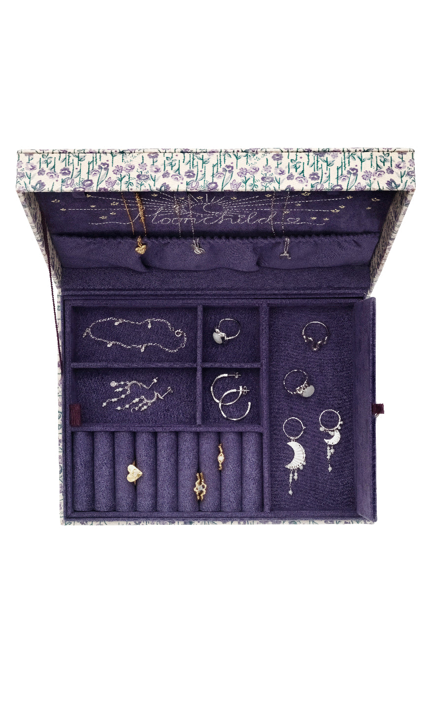 Maanesten Smykkeskrin - Margaret - Purple Heart