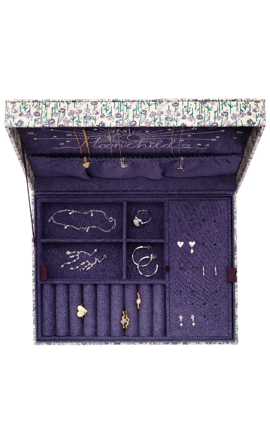 Maanesten Smykkeskrin - Margaret - Purple Heart