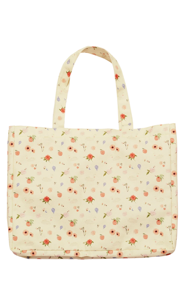 Maanesten Totebag - Big Canvas - Roses and Shells