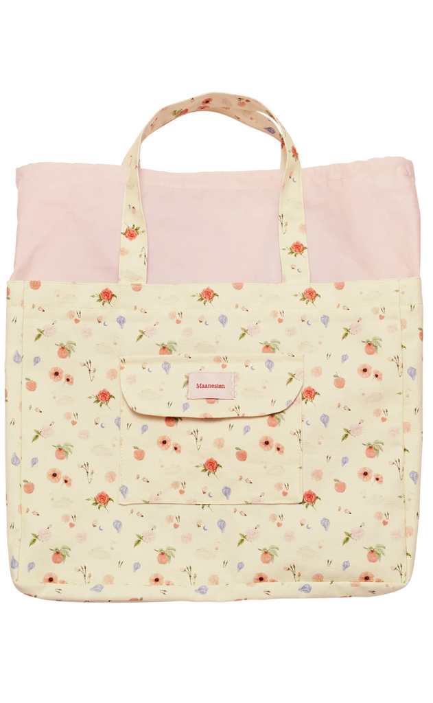 Maanesten Totebag - Big Canvas - Roses and Shells