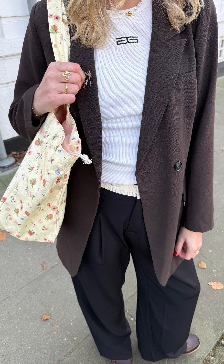 Maanesten Totebag - Big Canvas - Roses and Shells