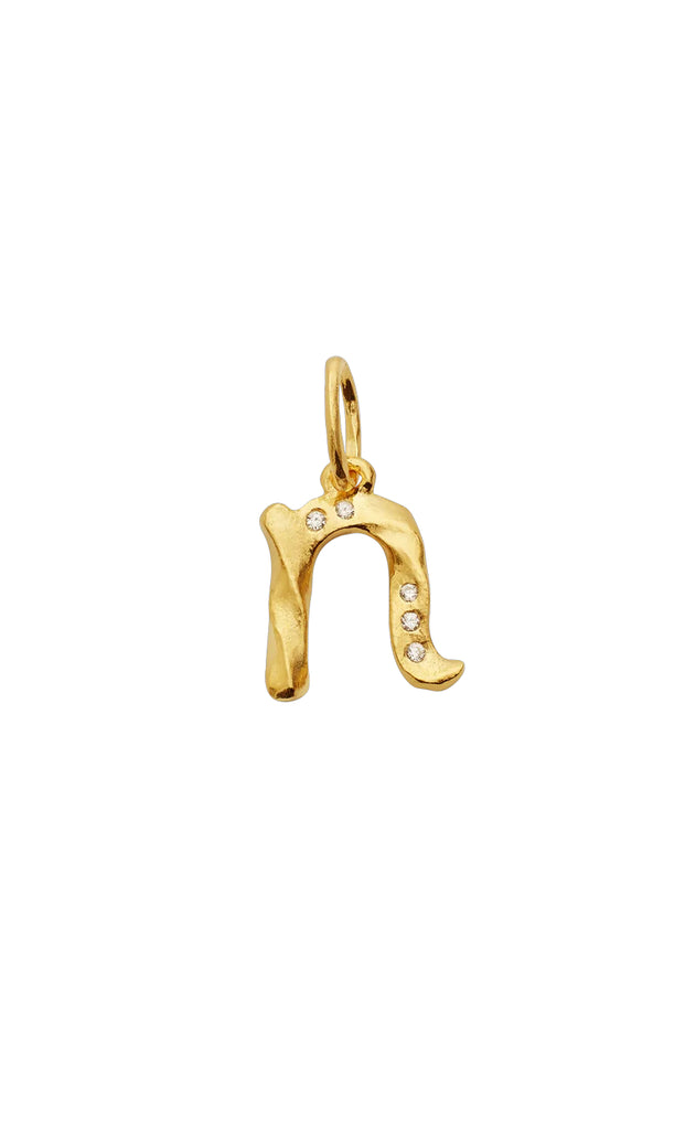 Maanesten Vedhæng - Alphabet - Gold Colour