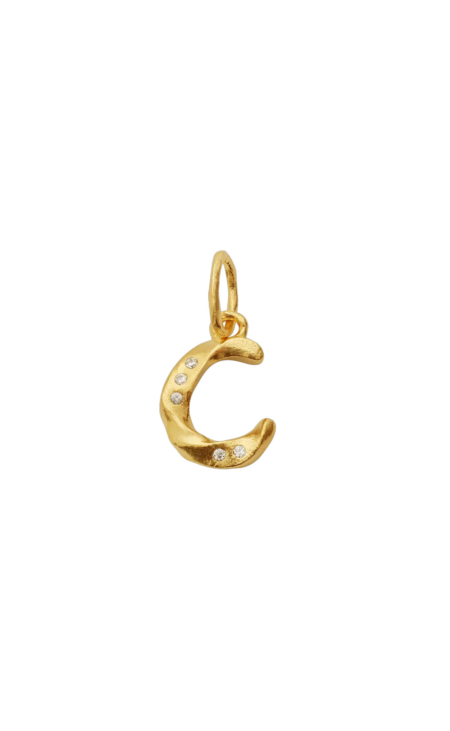 Maanesten Vedhæng - Alphabet - Gold Colour