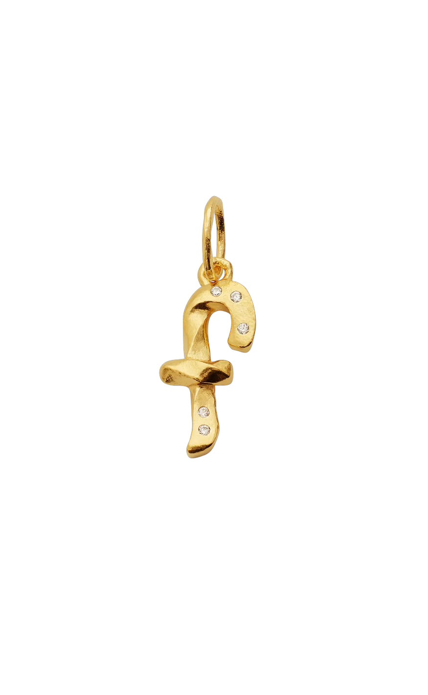 Maanesten Vedhæng - Alphabet - Gold Colour