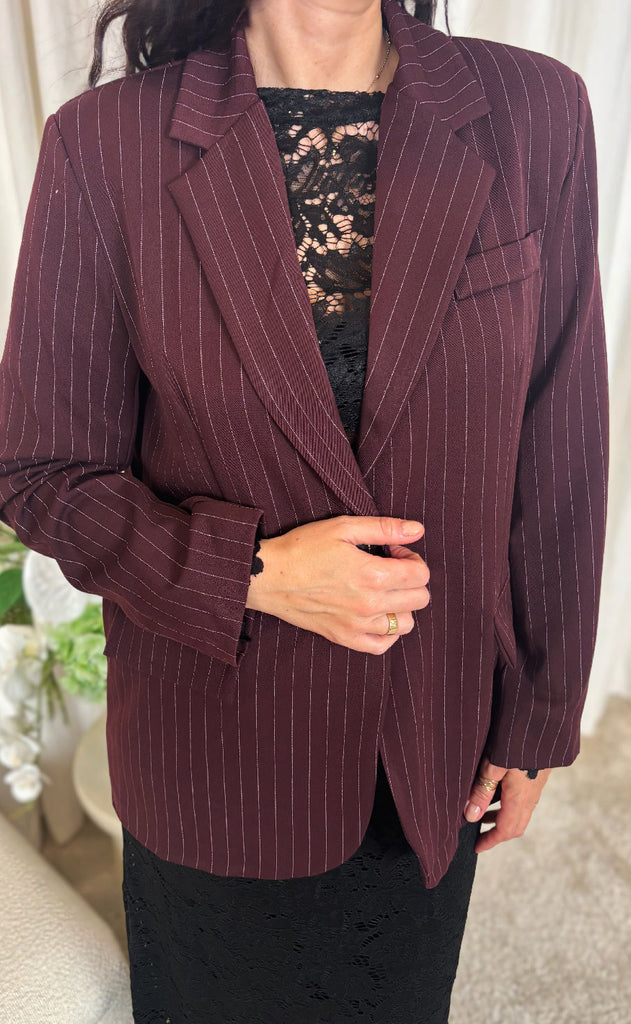 Marta Du Chateau Blazer - Damiana - Bordeaux