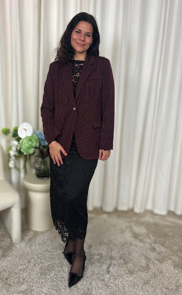 Marta Du Chateau Blazer - Damiana - Bordeaux