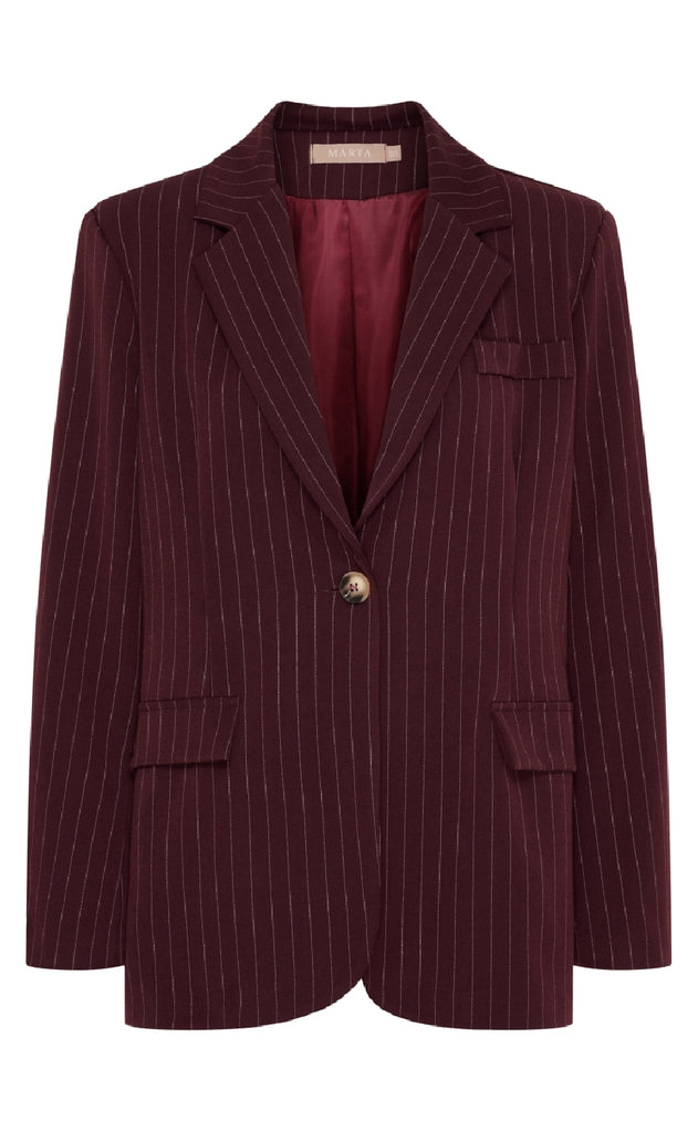 Marta Du Chateau Blazer - Damiana - Bordeaux