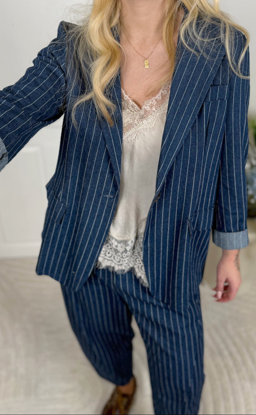 Marta Du Chateau Blazer - Lenia - Denim