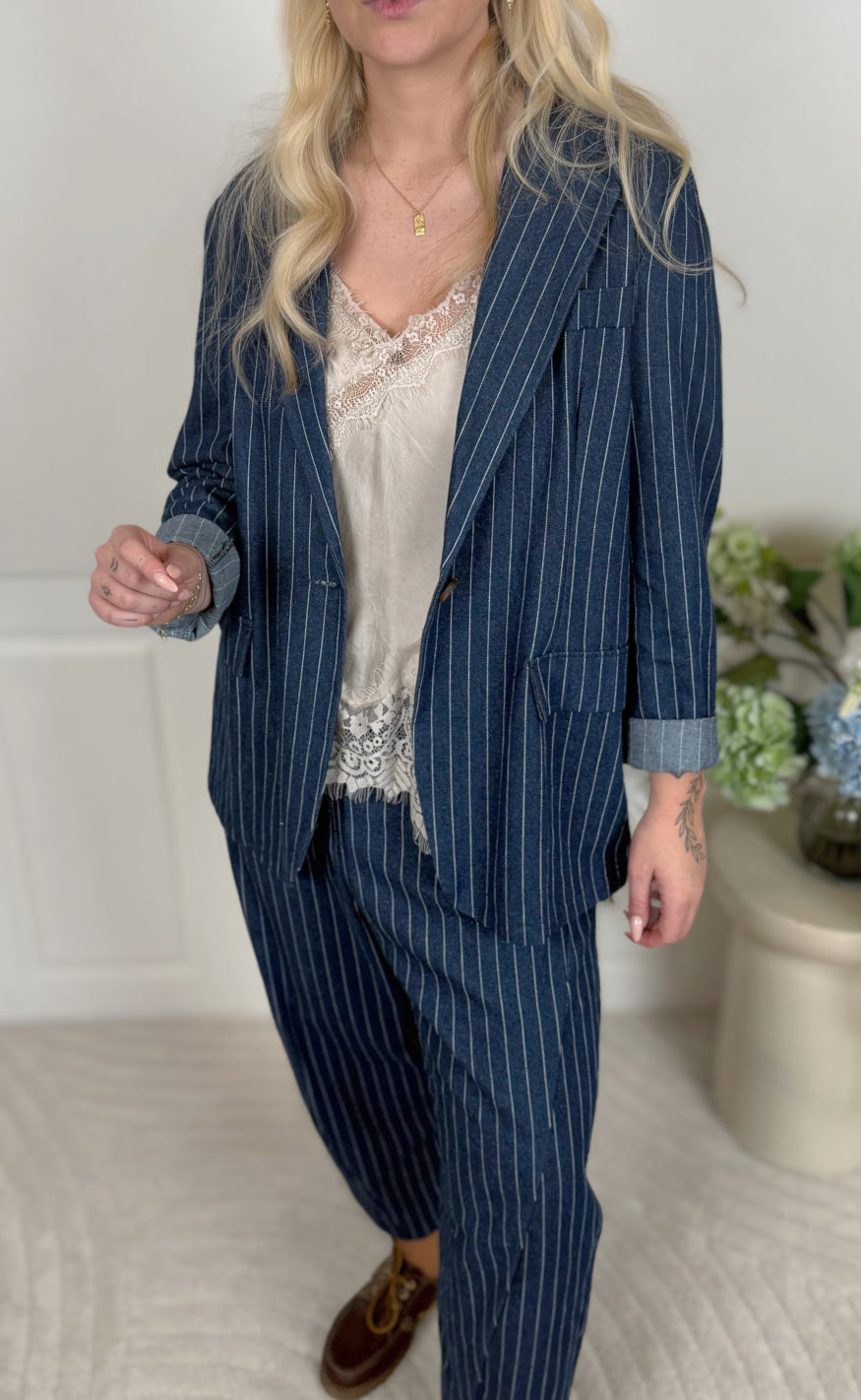Marta Du Chateau Blazer - Lenia - Denim