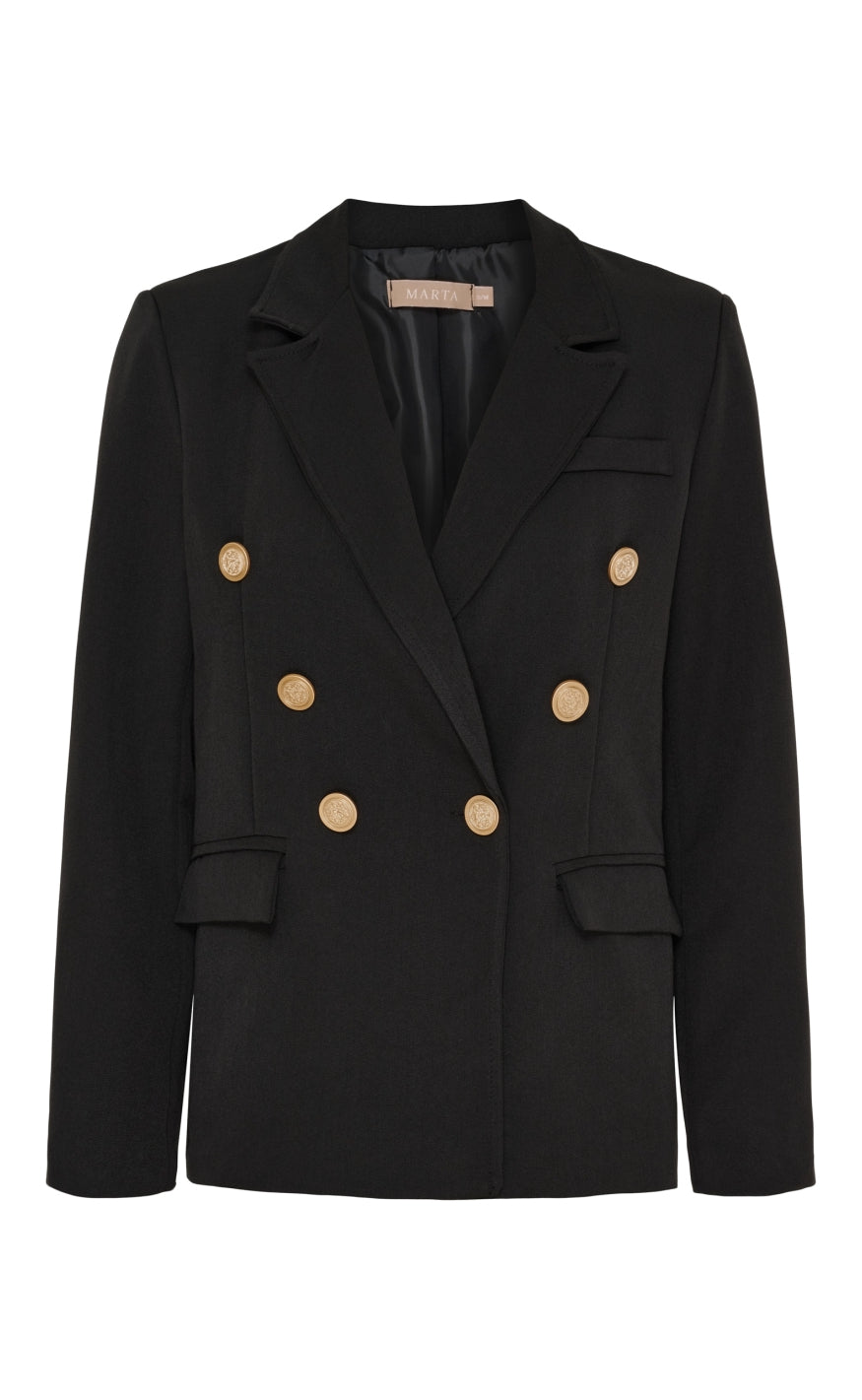 Marta Du Chateau Blazer - Topaz - Black