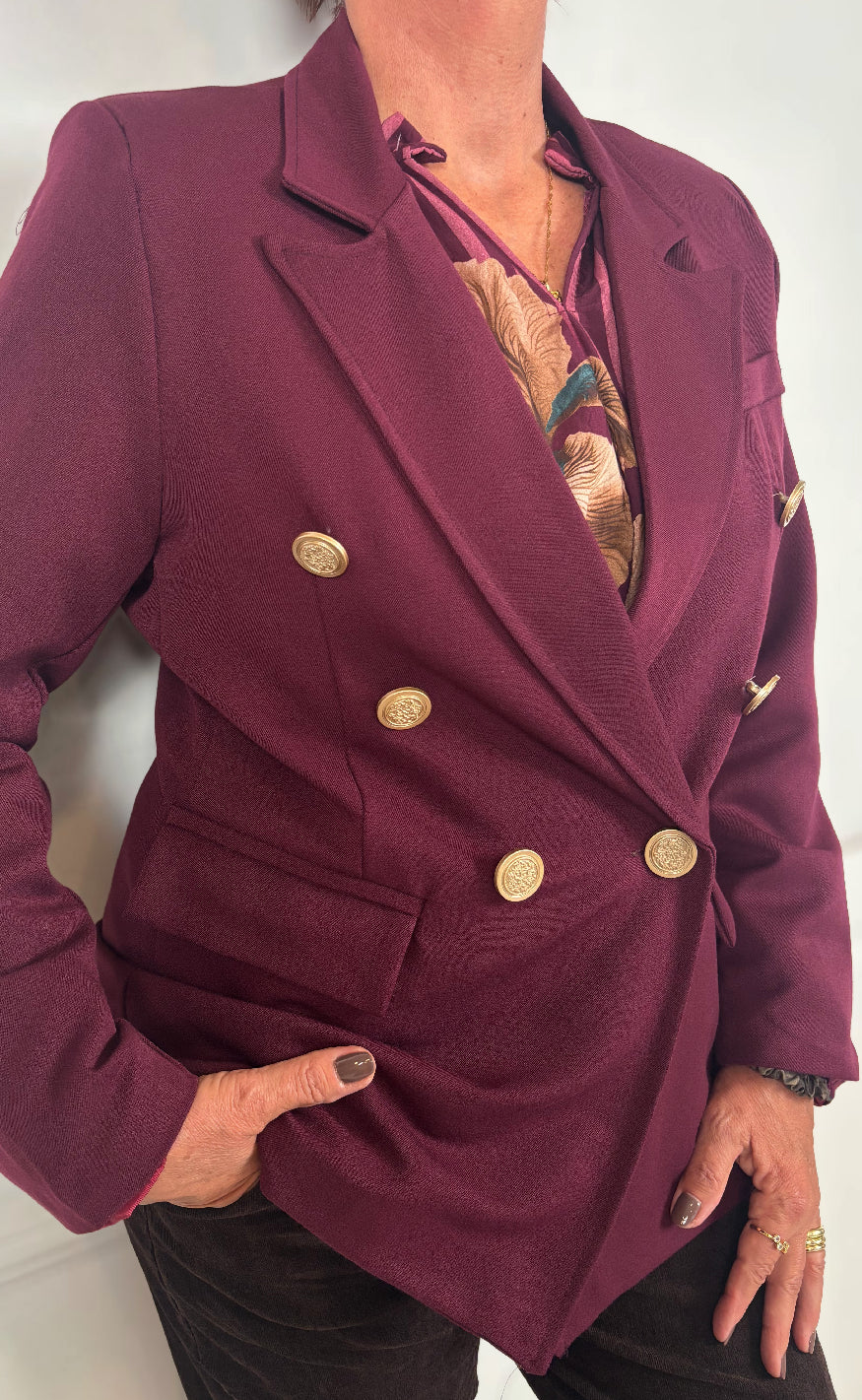 Marta Du Chateau Blazer - Topaz - Bordeaux