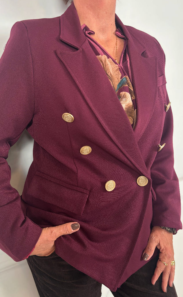Marta Du Chateau Blazer - Topaz - Bordeaux