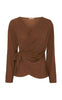 Marta Du Chateau Bluse - 1612 - Tobacco