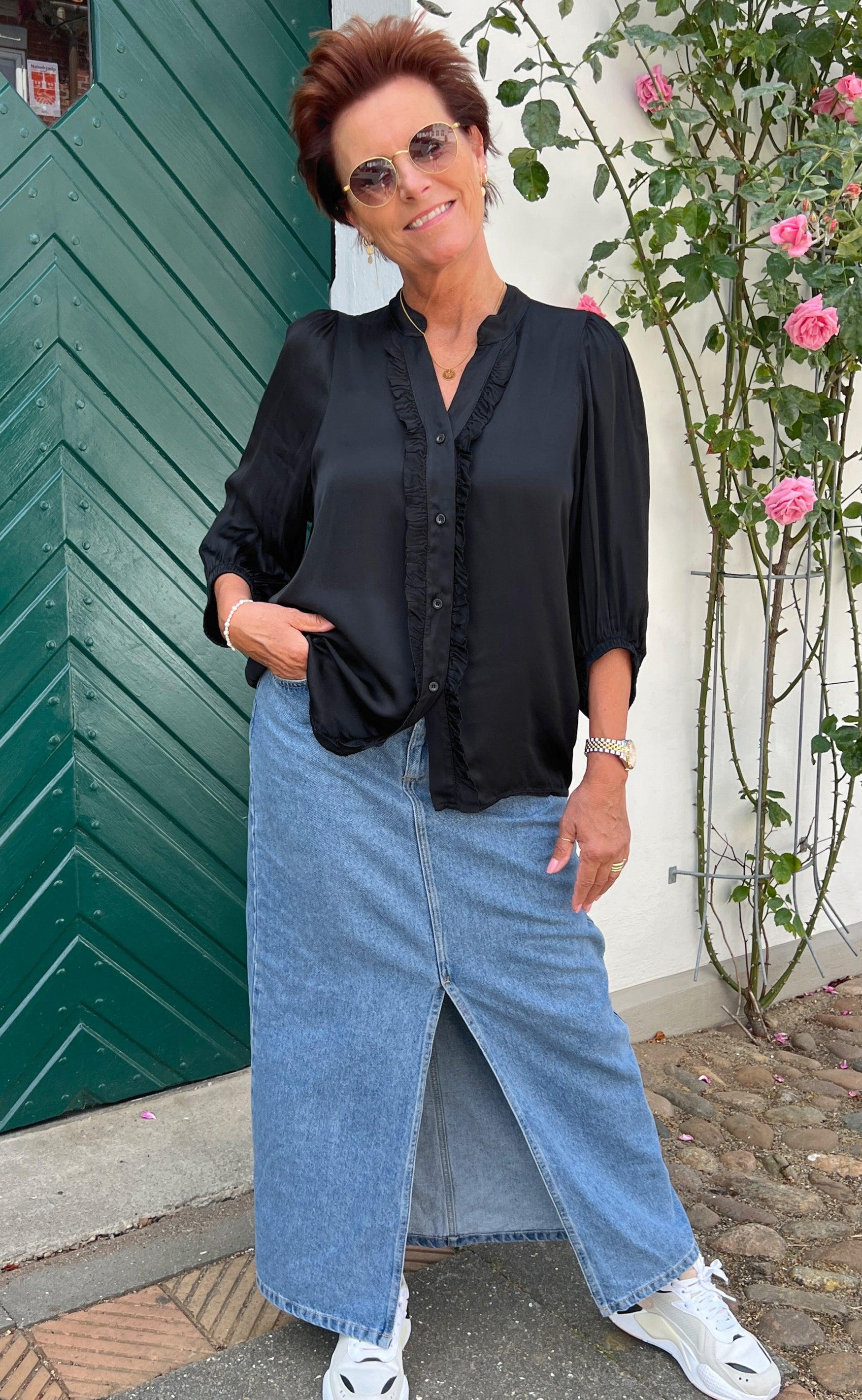 Marta Du Chateau Bluse - 3103B - Black