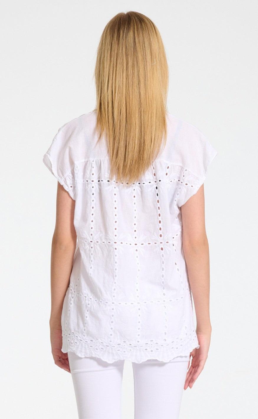 Marta Du Chateau Bluse - 4440 Kassandra - White