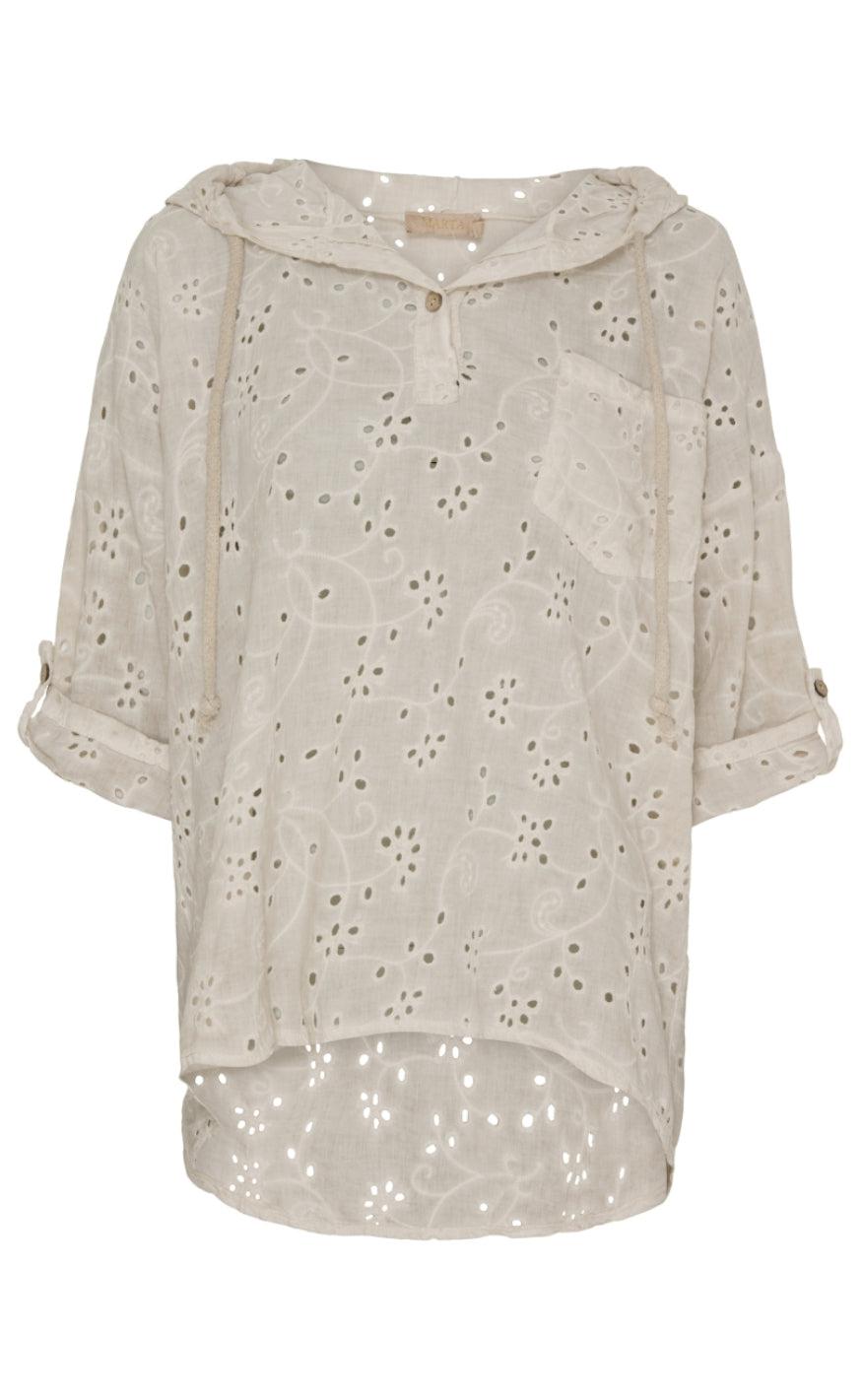 Marta Du Chateau Bluse - 55656 Romana - Beige Cold Wash
