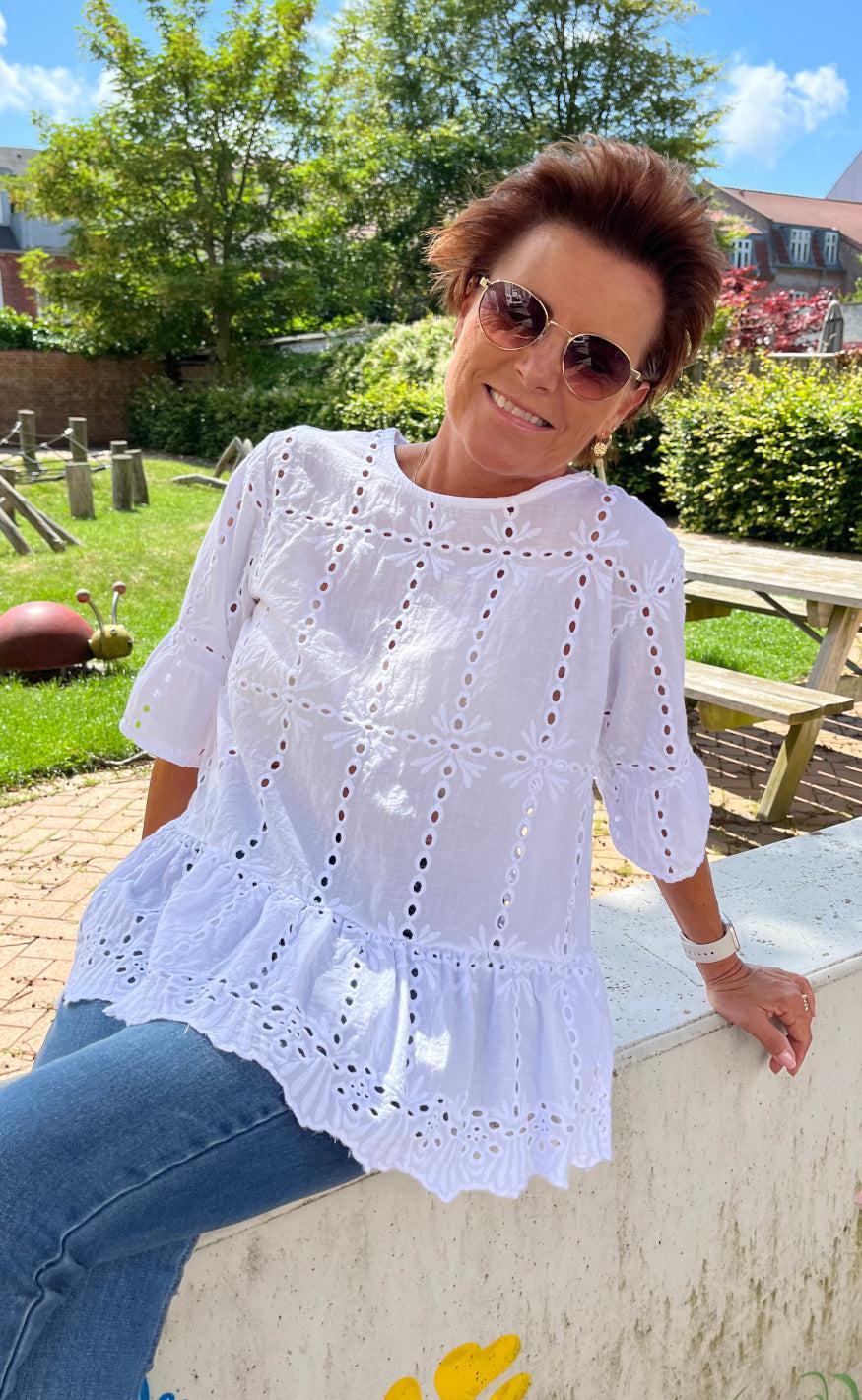 Marta Du Chateau Bluse - 5711 - White