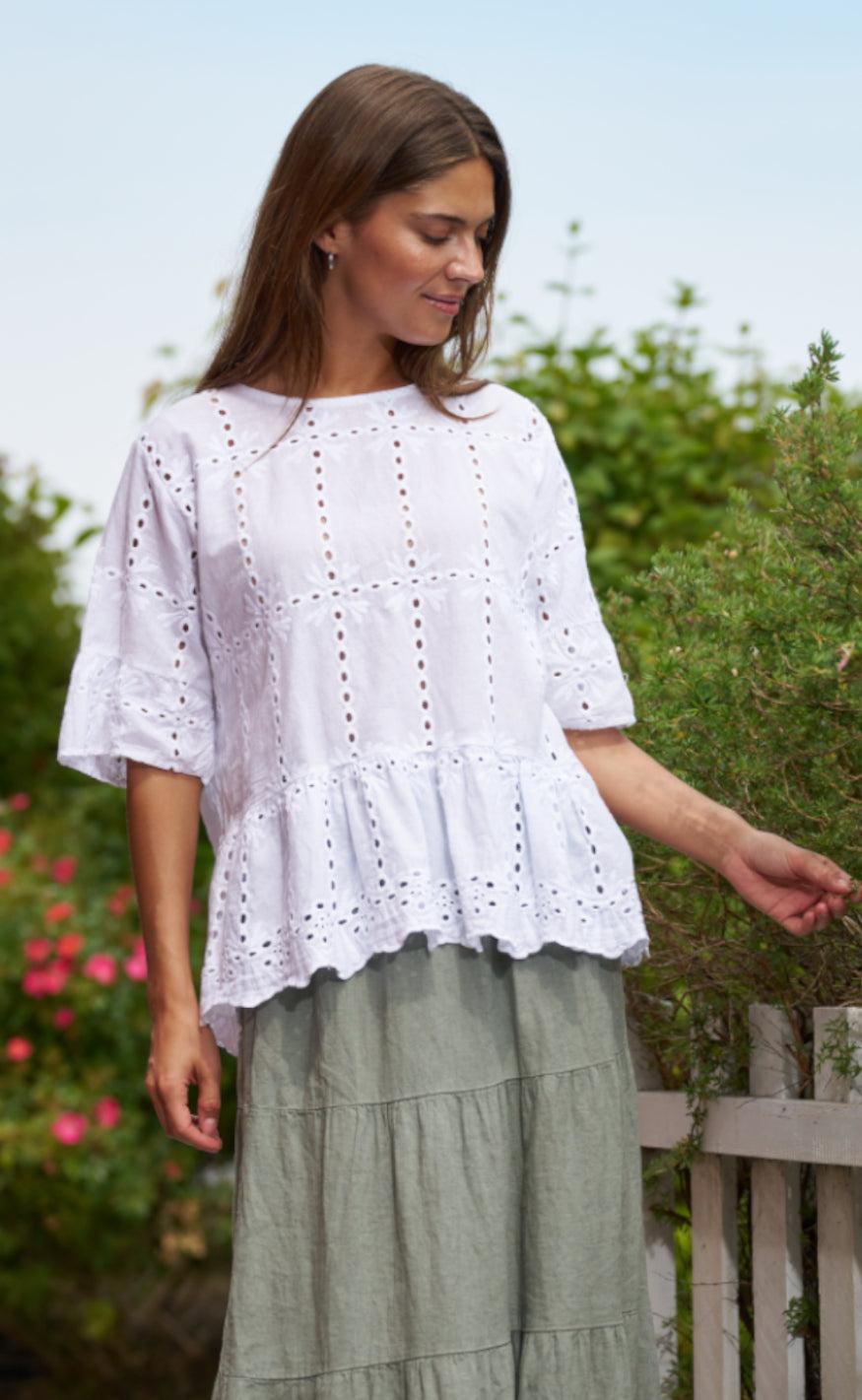 Marta Du Chateau Bluse - 5711 - White