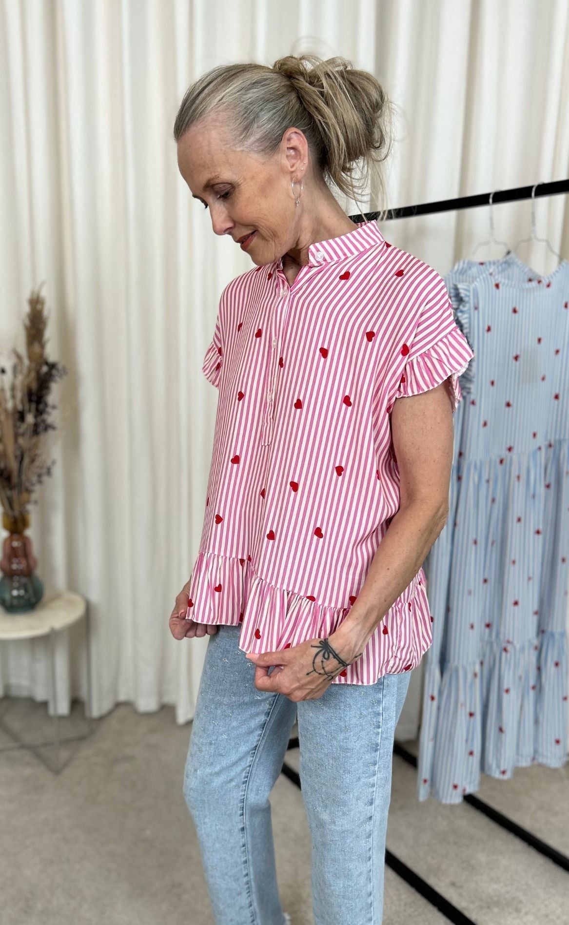 Marta Du Chateau Bluse - 5805 Clia - Fuxia Heart