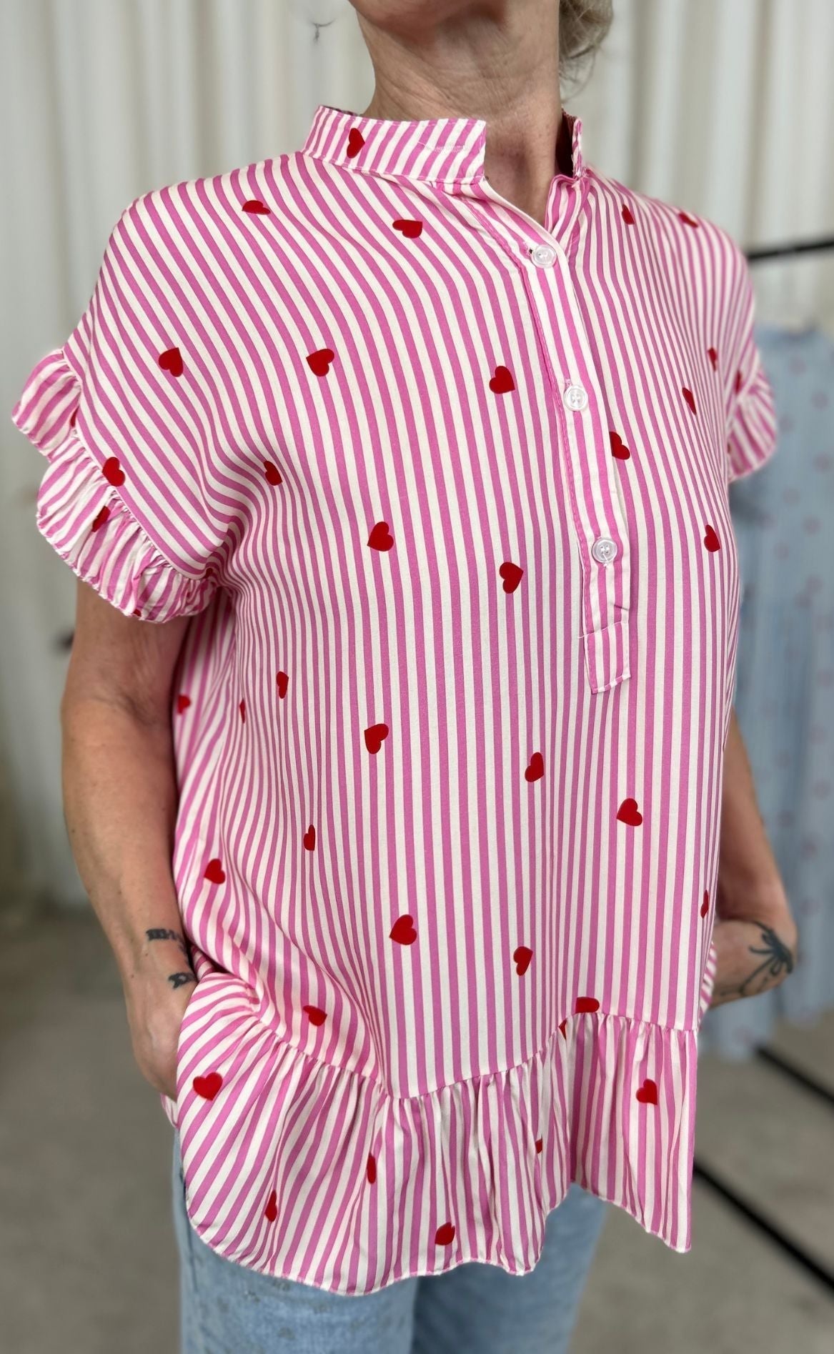 Marta Du Chateau Bluse - 5805 Clia - Fuxia Heart