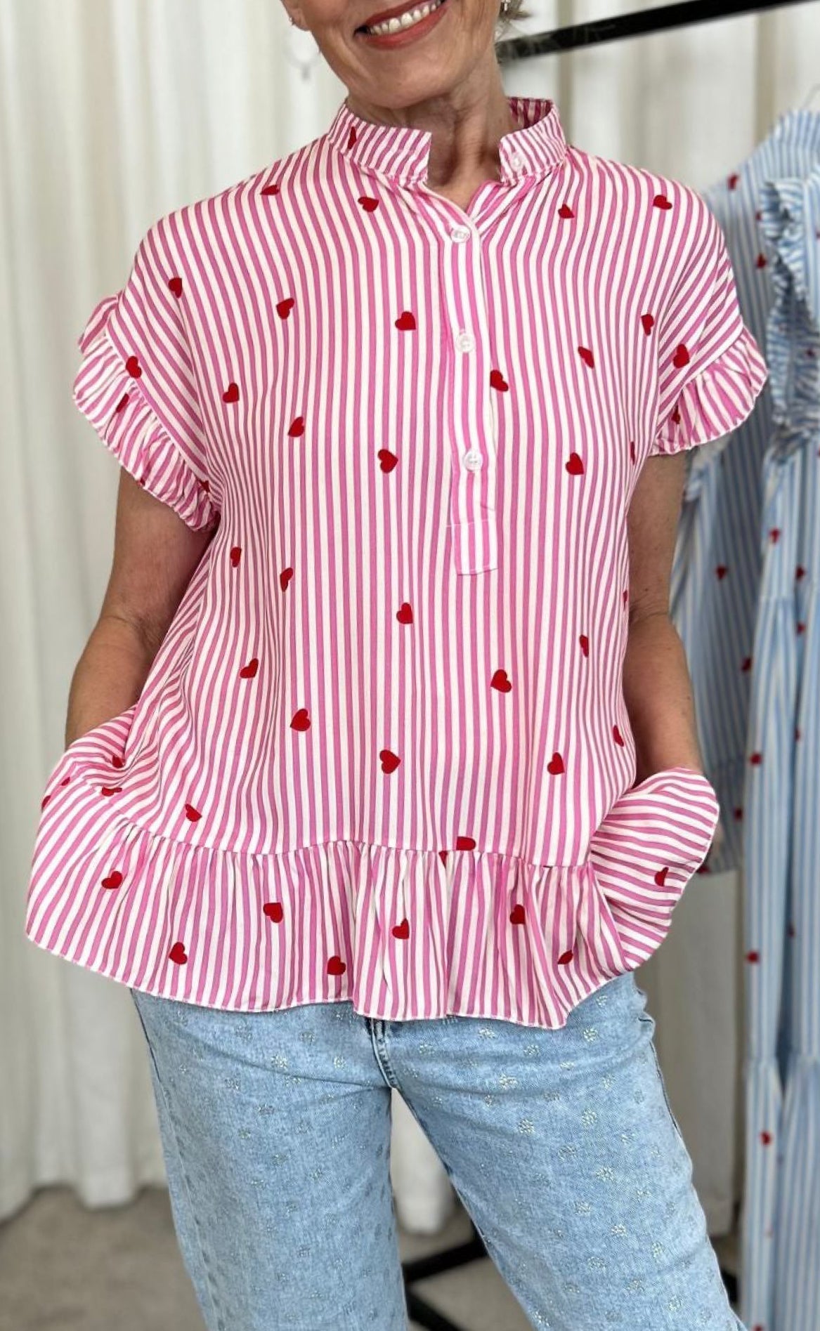 Marta Du Chateau Bluse - 5805 Clia - Fuxia Heart