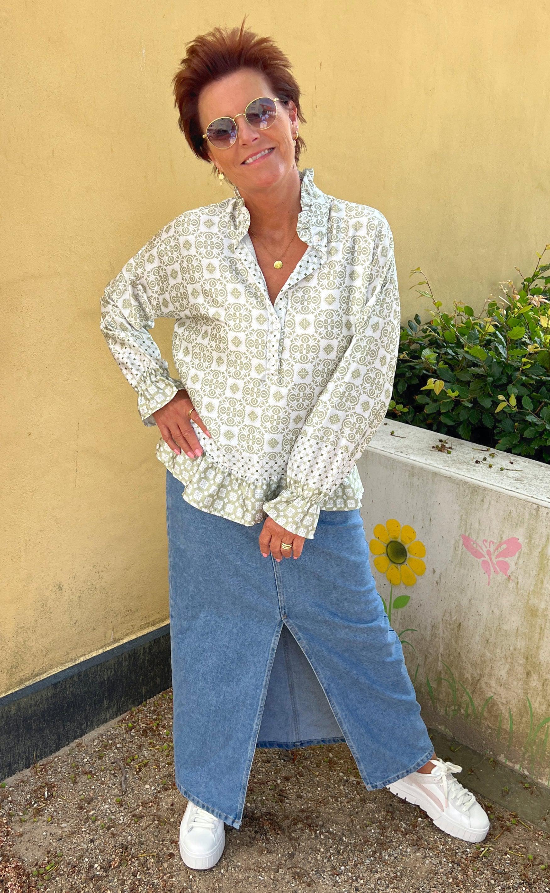 Marta Du Chateau Bluse - 5846 Wendy - Kaki