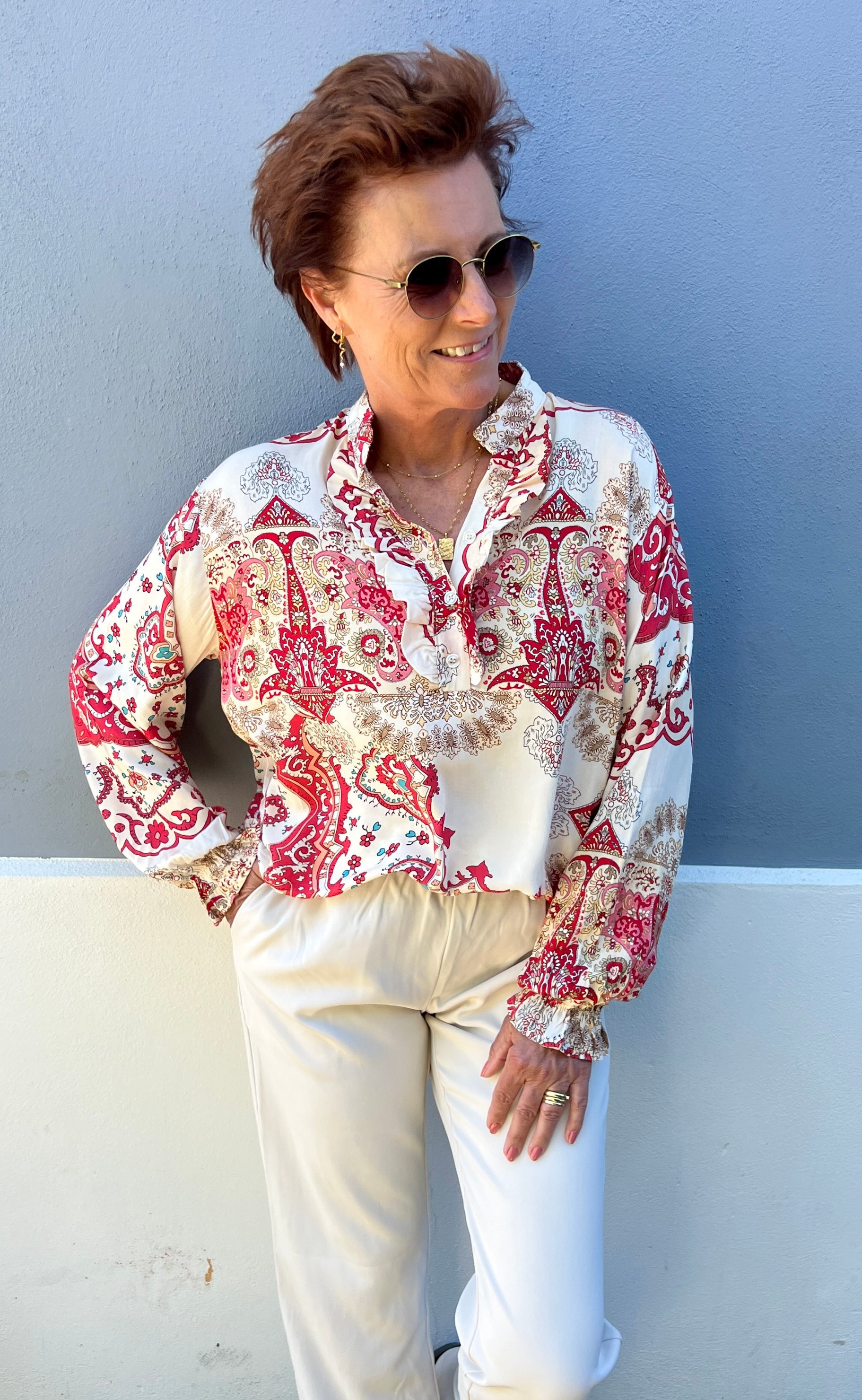 Marta Du Chateau Bluse - 5891 Aya - Rosso