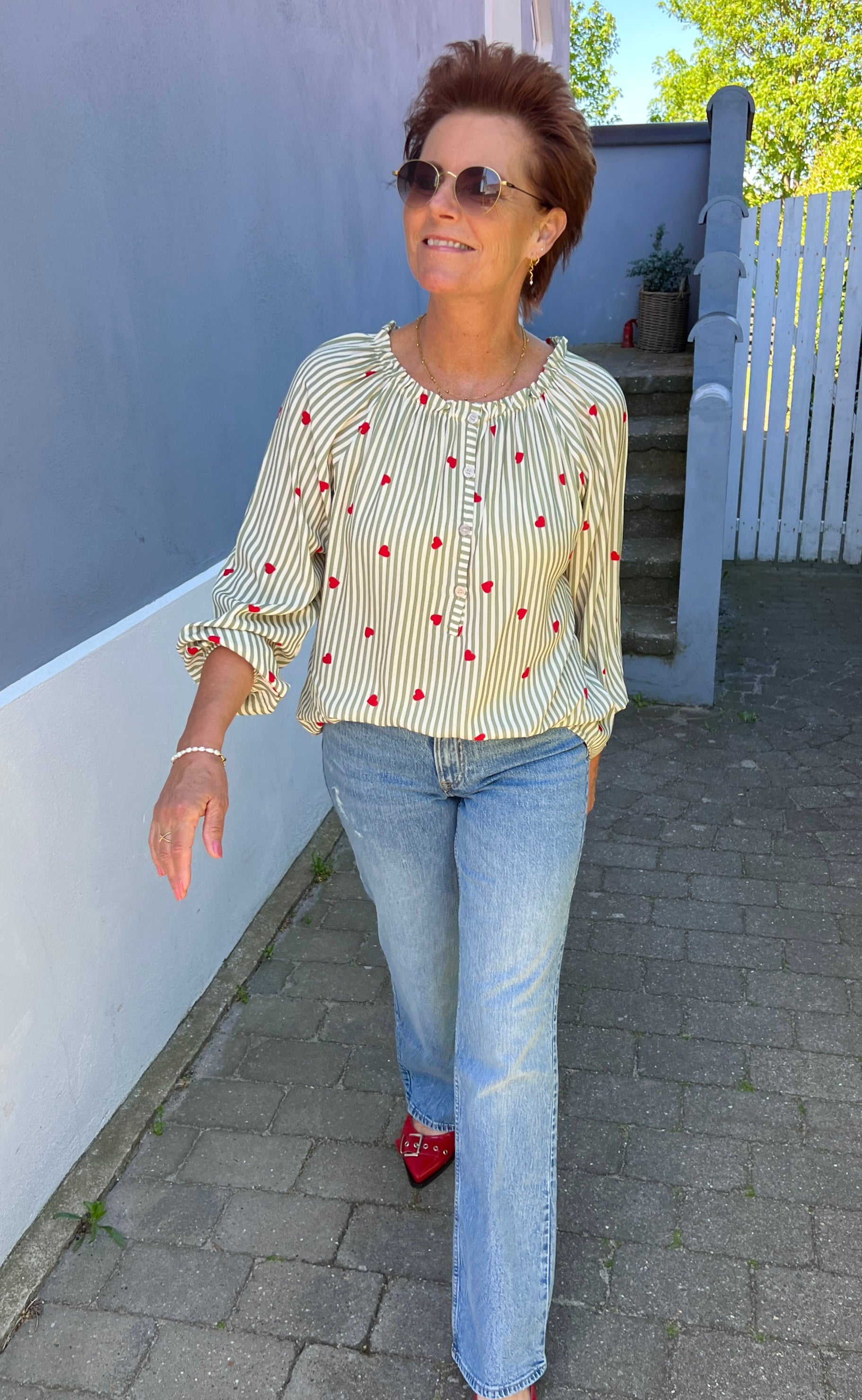 Marta Du Chateau Bluse - 6100 Nadia - Kaki