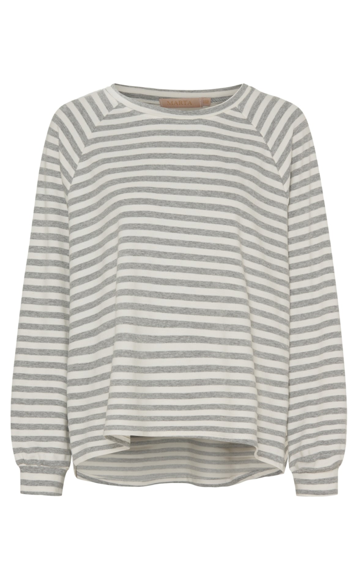 Marta Du Chateau Bluse - 86075 Wilma - Grey/White