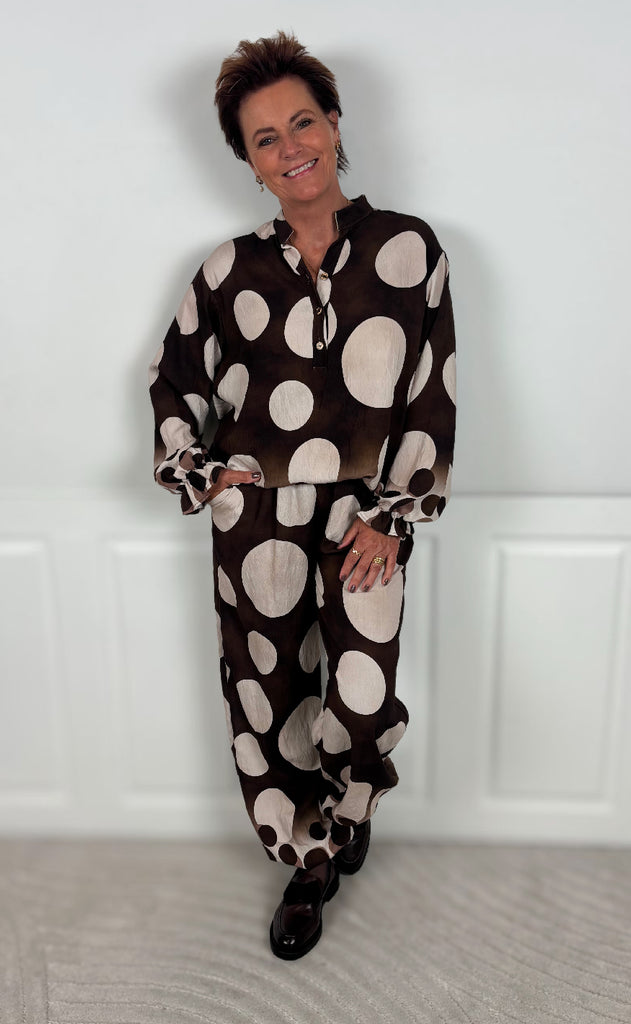 Marta Du Chateau Bluse - Aspen - Marrone