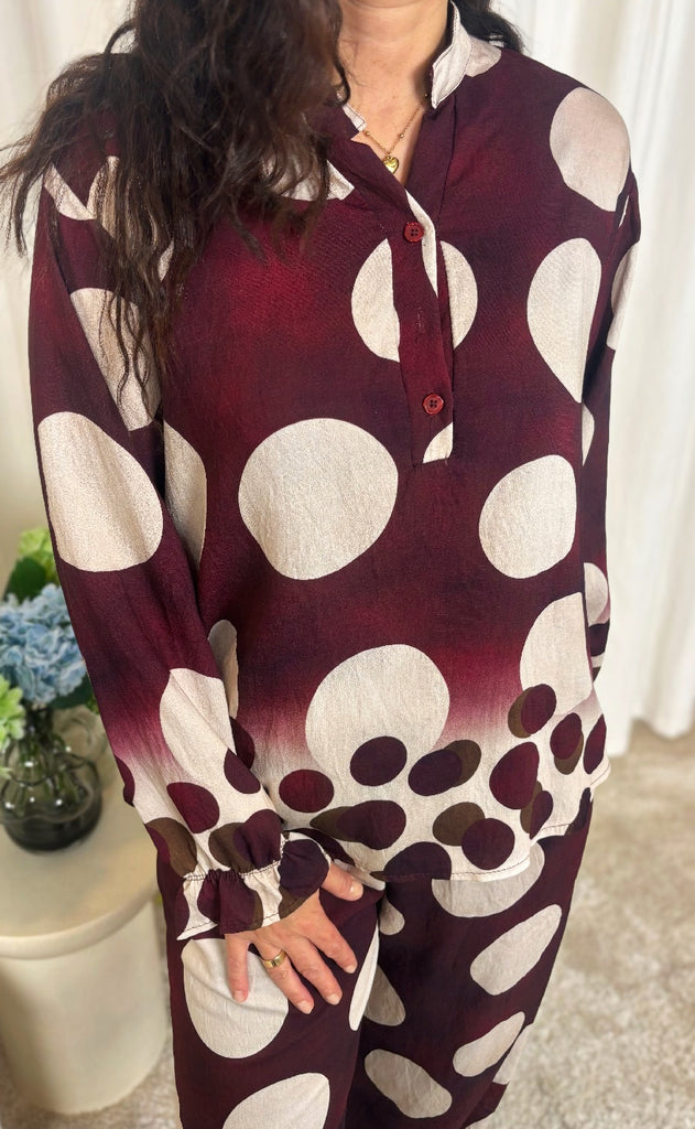 Marta Du Chateau Bluse - Aspen - Vino