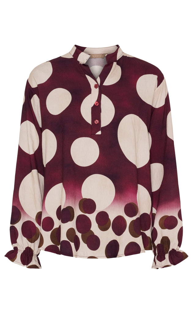 Marta Du Chateau Bluse - Aspen - Vino