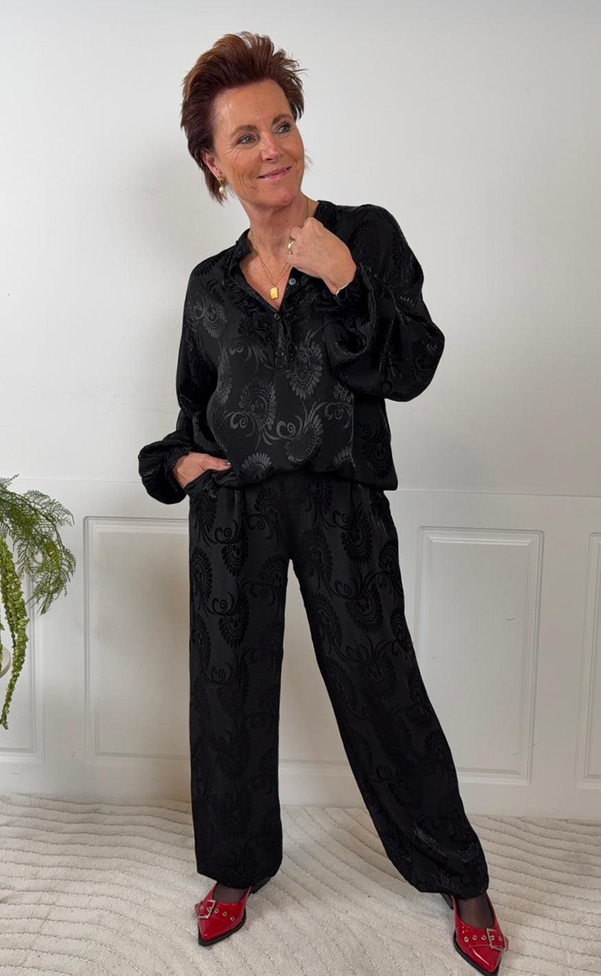 Marta Du Chateau Bluse - Charlene - Black