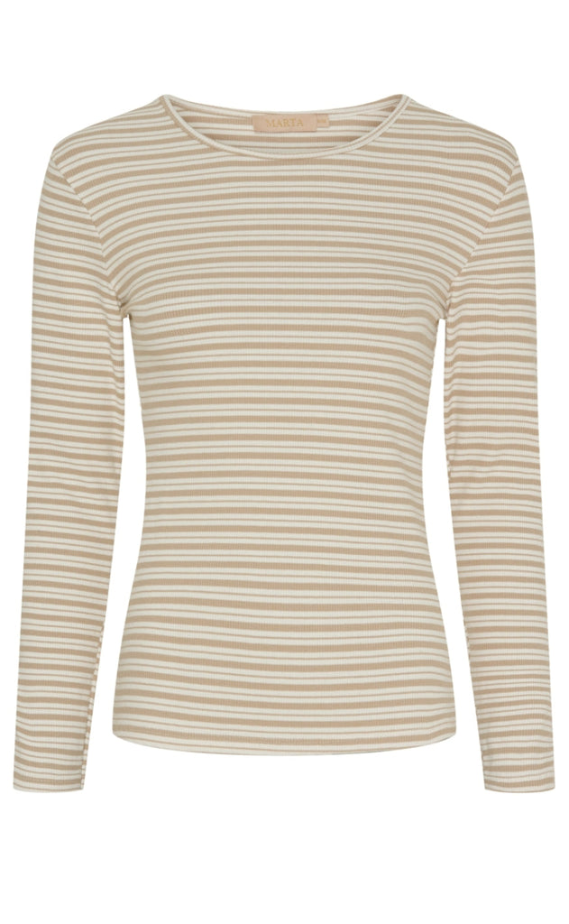 Marta Du Chateau Bluse - Christel - Beige/Cream