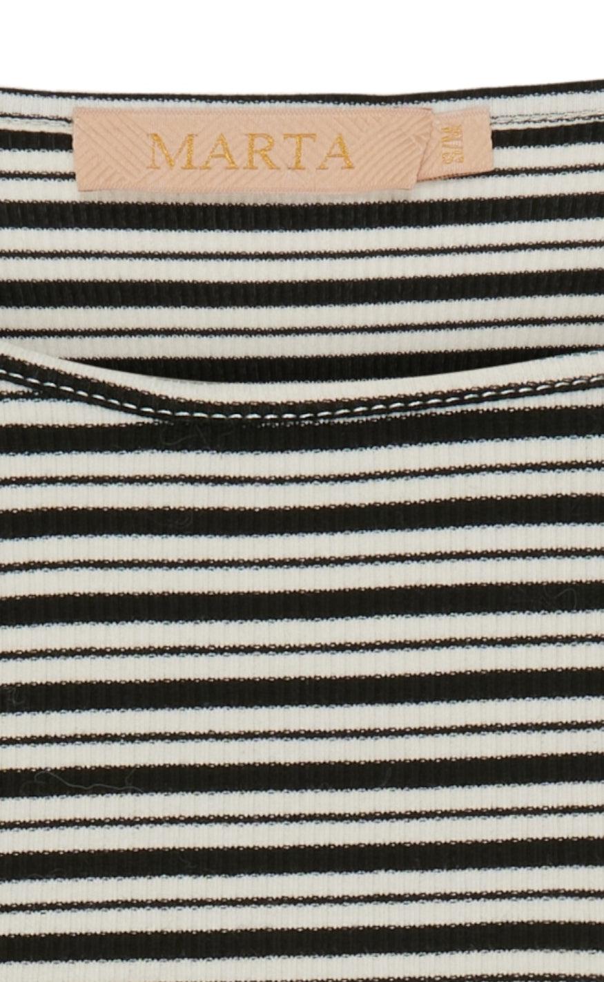 Marta Du Chateau Bluse - Christel - Black/Cream